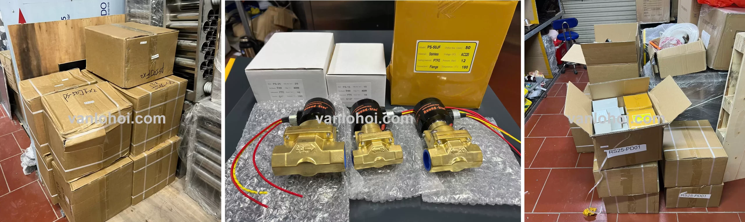 Van điện từ hơi nóng Round Star PS RSPS