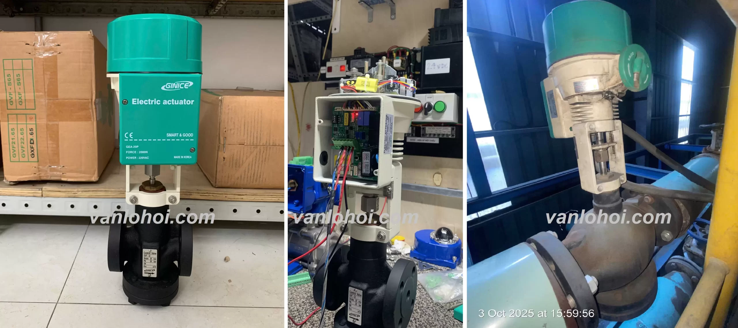 Van điều khiển điện tuyến tính Ginice GVF 22